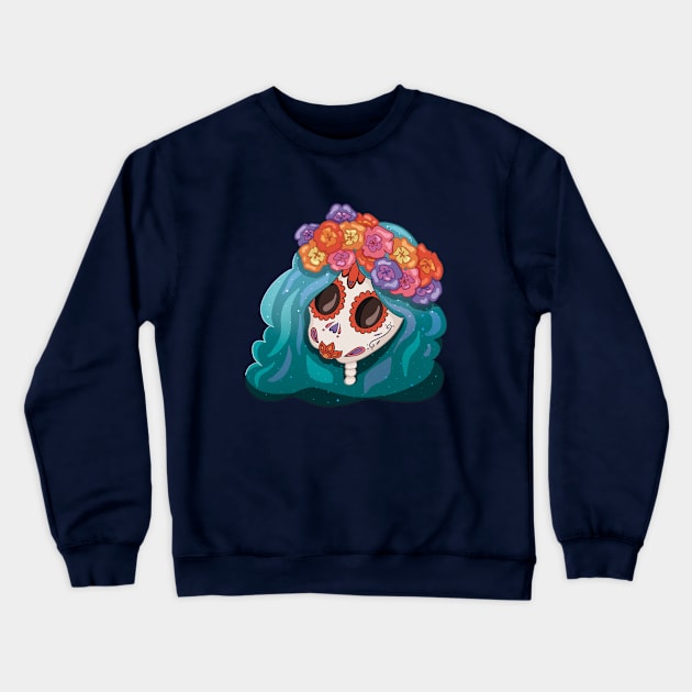 La Muerte Crewneck Sweatshirt by smalart